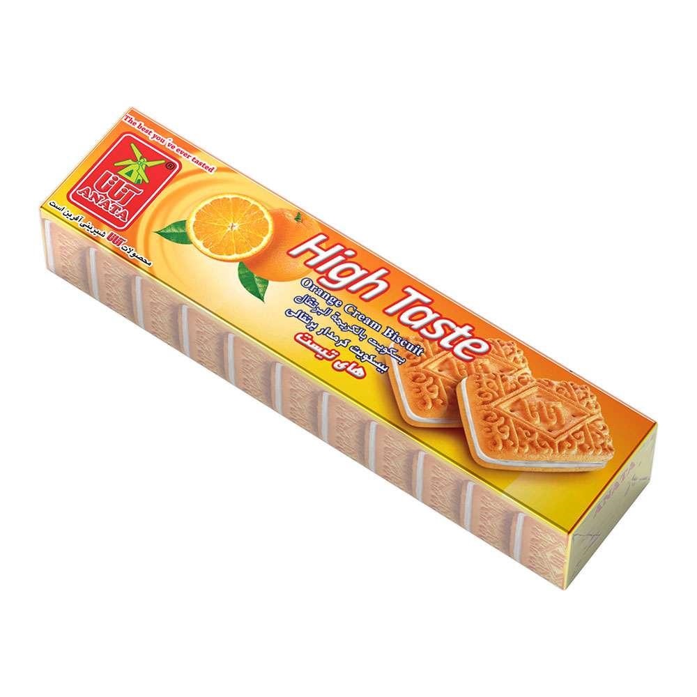 بیسکویت آناتا کرمدار پرتقالی