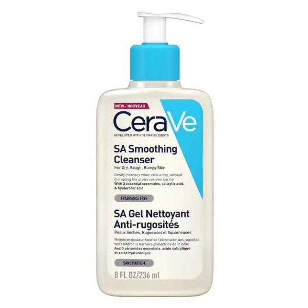 ژل شستشو و لایه بردار سراوی CeraVe اصل مدل SA Smoothing حجم 236 میلی لیتر