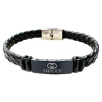 دستبند مردانه بند چرمی گوچی Gucci