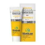 کرم ضد آفتاب و ضد لک فلوئیدی هانگلن hanglan رنگ بژ تیره SPF45
