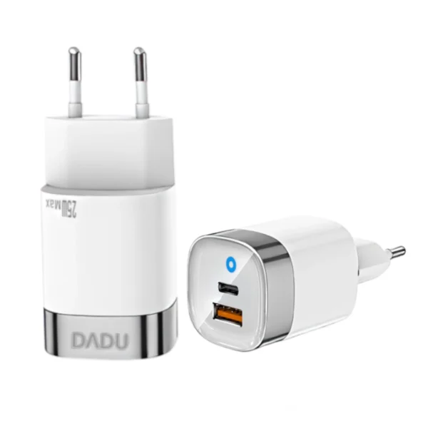 شارژر دیواری دادو Dadu فست 25 وات مدل DC-316 به همراه کابل تبدیل USB-C