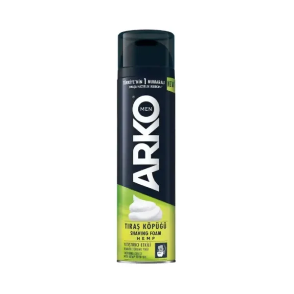 فوم اصلاح مردانه آرکو Arko مدل SOOTHING HEMP حجم 200 میل