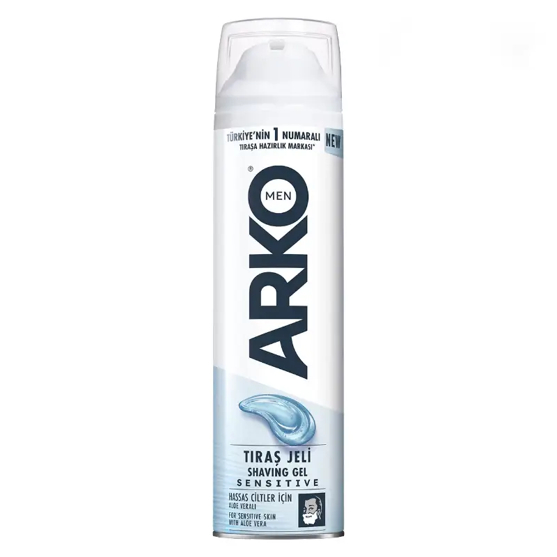 ژل اصلاح مردانه آرکو Arko مدل SENSITIVE حجم 200 میل ژل اصلاح مردانه آرکو Arko مدل SENSITIVE حجم 200 میل