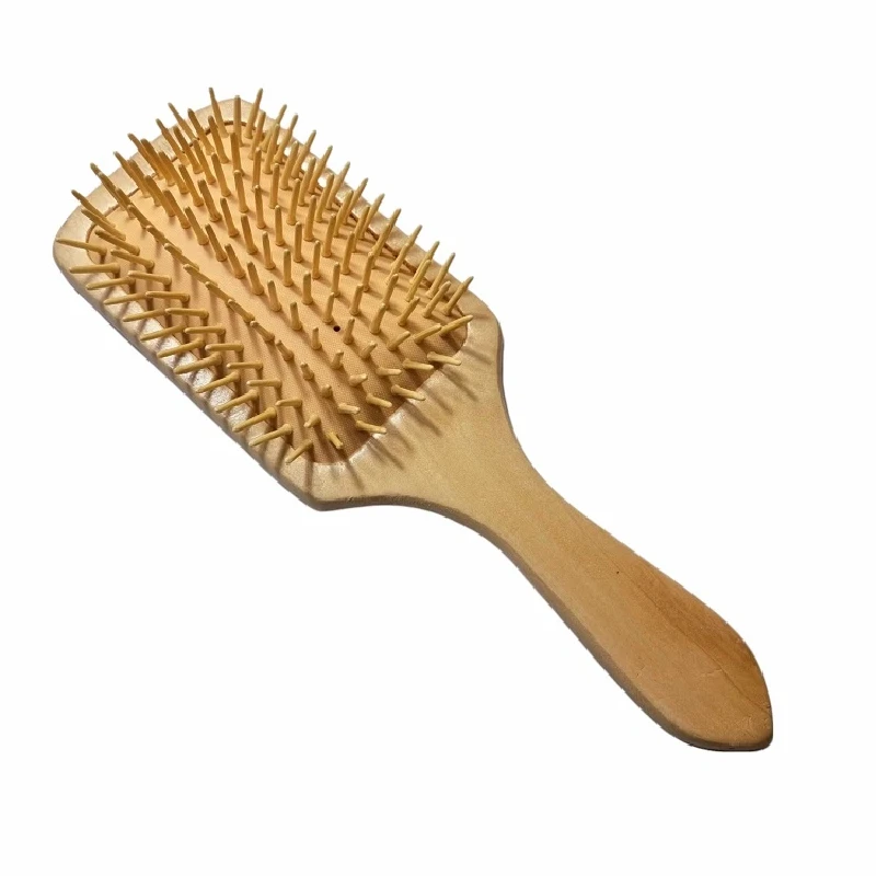 bamboo-wooden-hair-brush برس مو مدل چوبی بامبو - Image 1
