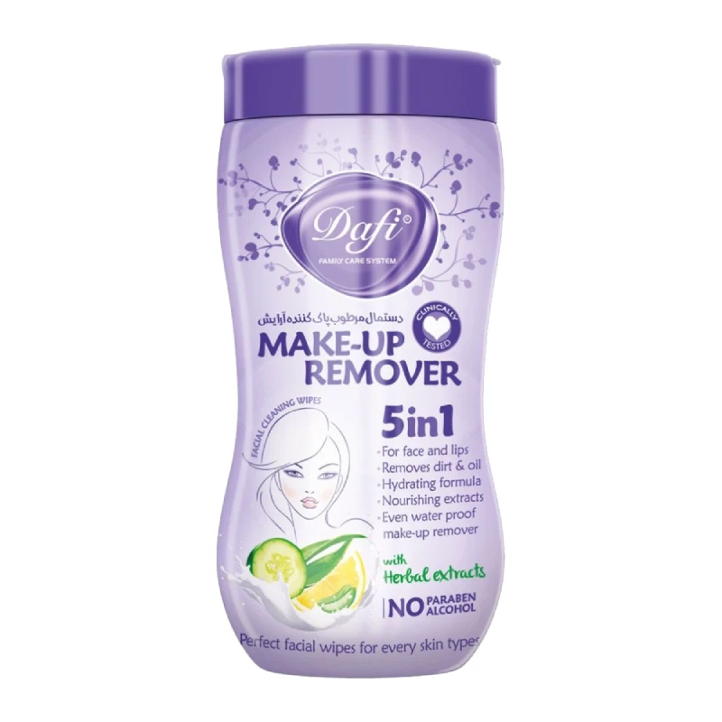 dafi-makeup-remover-wipes-70-count دستمال مرطوب دافی Dafi پاک کننده آرایش 70 عددی - Image 1