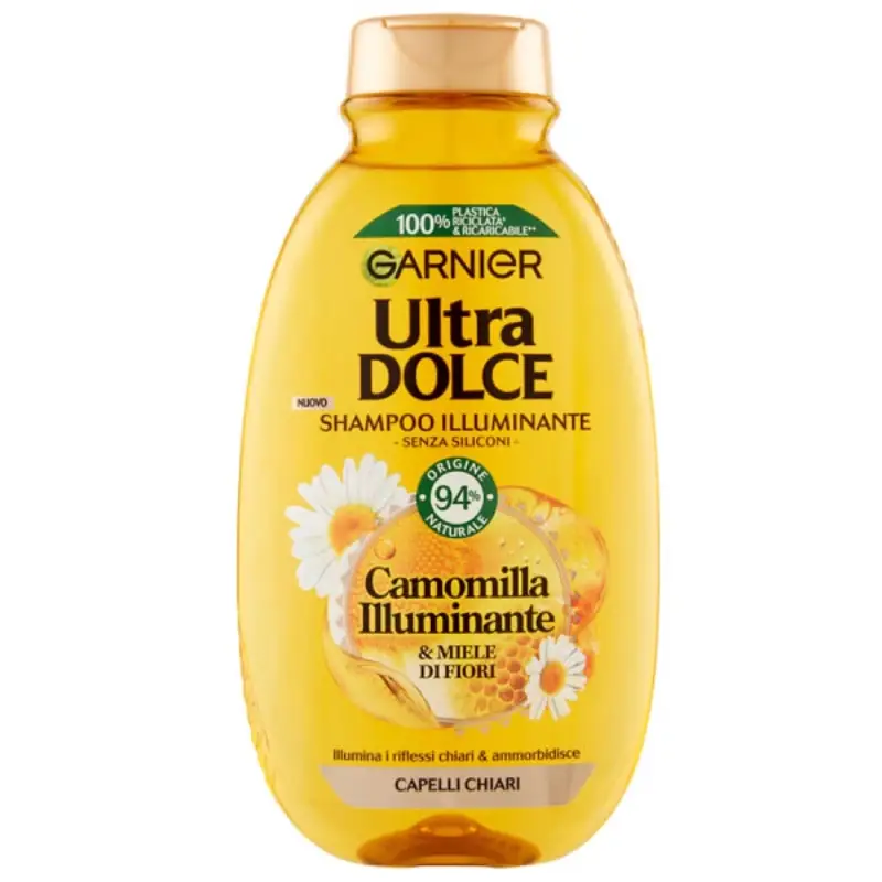 شامپو عسل و بابونه گارنیه Garnier اولترادو Ultra Dolceدرخشان کننده شامپو عسل و بابونه گارنیه Garnier اولترادو Ultra Dolceدرخشان کننده