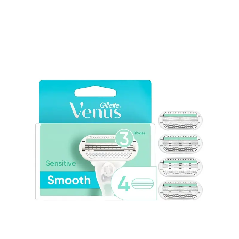 تیغهای یدک ژیلت Venus Smooth ونوس اسموت ۴ عددی تیغهای یدک ژیلت Venus Smooth ونوس اسموت ۴ عددی