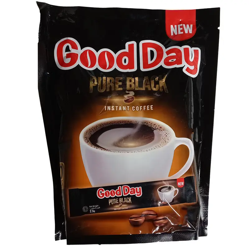 قهوه فوری Good day Pure Black گوددی درجه 1 ساشه 40 عددی قهوه فوری Good day Pure Black گوددی درجه 1 ساشه 40 عددی