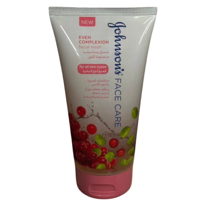 johnsons-even-complexion-facial-wash-gel ژل شستشوی صورت جانسون Johnson مدل Even Complexion حجم 150میل - Image 1