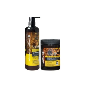 شامپو مو لایتنسLightness به همراه ماسک مو مدل Argan Oil مناسب انواع مو