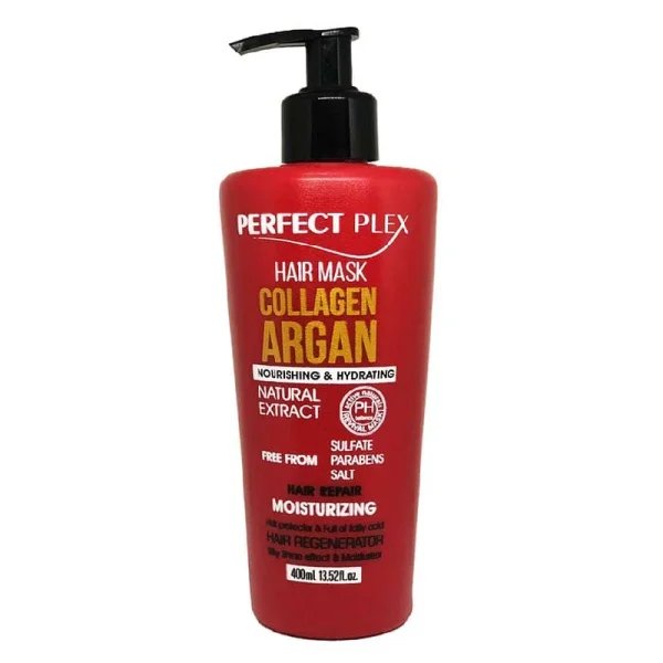 ماسک مو پرفکت پلکس Perfect Plex حاوی کلاژن آرگان حجم 400 میل