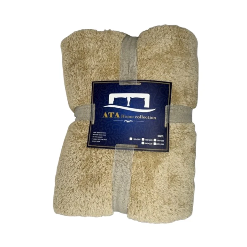 teddy-sam-sleeping-blanket-cream-color پتو تدی سام خواب مدل 2 نفره رنگ کرم - Image 1