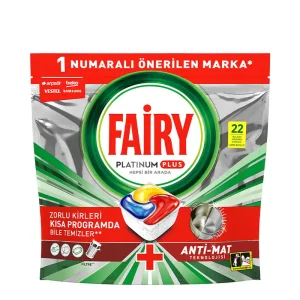 قرص ماشین ظرفشویی فیریFairy مدل Platinum Plus بسته 22 عددی