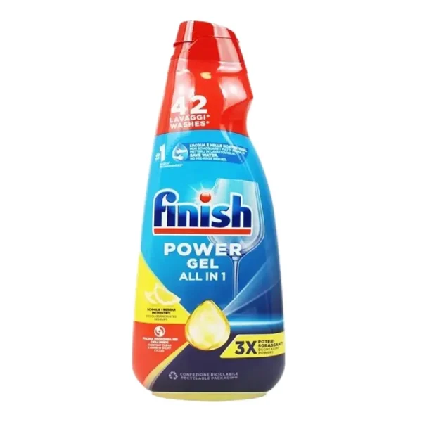 ژل ماشین ظرفشویی فینیش Finish مدل 3x Limon حجم 940 میل