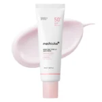 کرم ضد آفتاب مدی کیوب Medicube مدل PDRN Pink Tone up SPF50+ بی‌رنگ حجم 50 میل