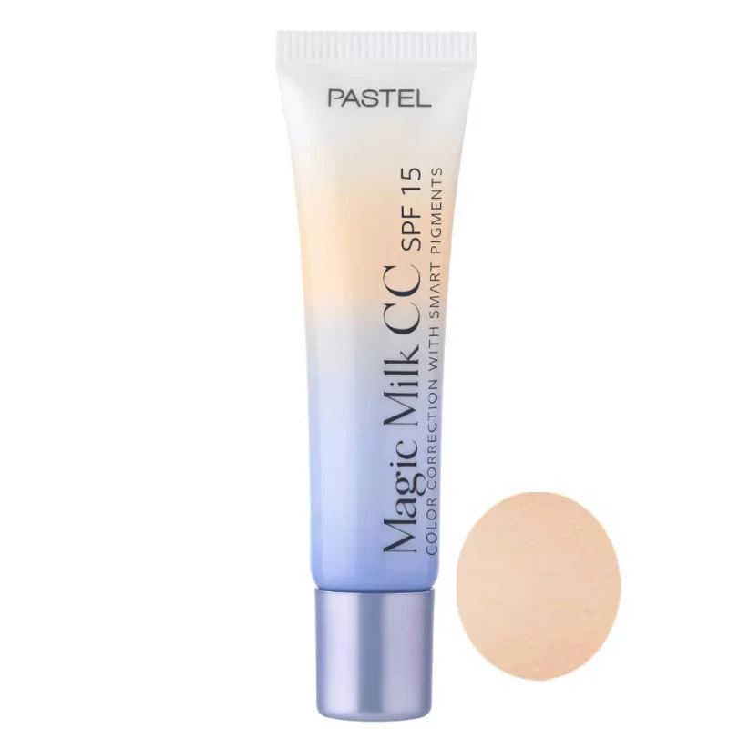 pastel-cc-cream-magic-milk-no-50-img2 کرم پودر CC پاستل Pastel مدل Magic Milk شماره 50 حجم 30 میل - Image 1