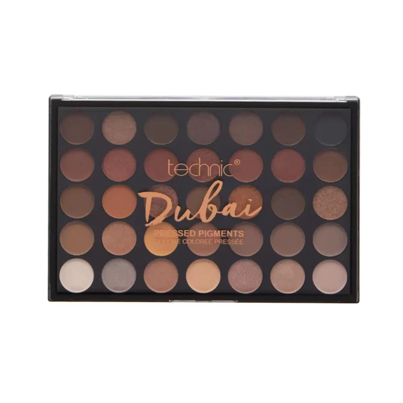 technic-dubai-eyeshadow-palette پالت سایه Technic مدل 35 رنگ Dubai - Image 1