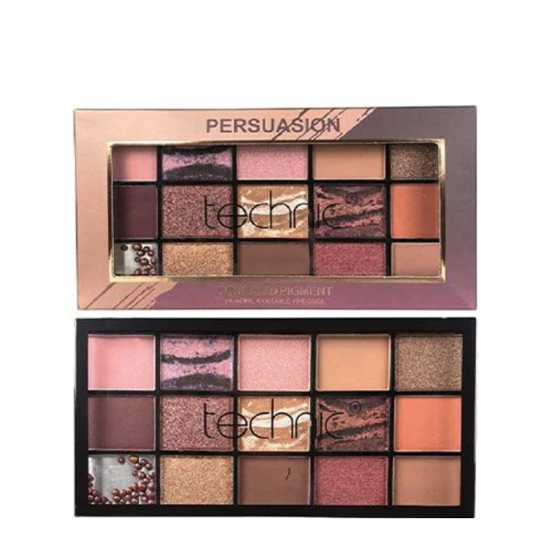 technic-persuasion-eyeshadow-palette پالت سایه تکنیک Technic مدل 15 رنگ Persuasion - Image 1