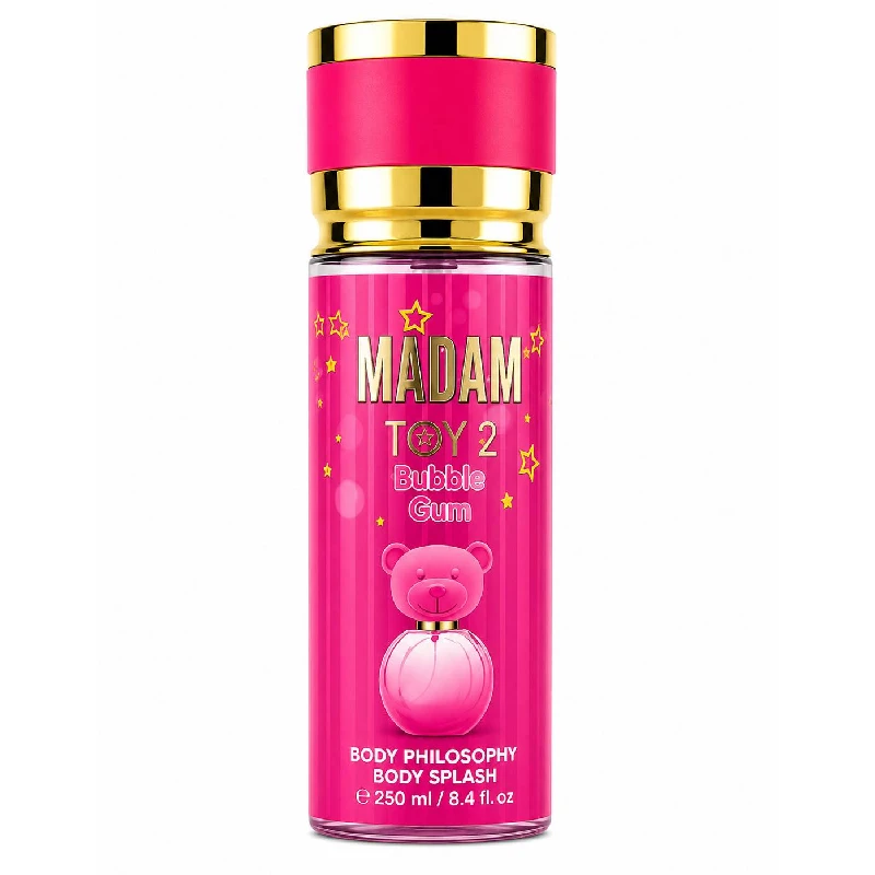 Madam-blbble-gum-body-splash-250-ml بادی اسپلش مادام Madam رایحه Bubble Gum حجم 250 میلی لیتر - Image 1