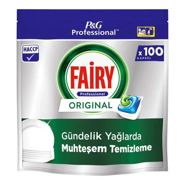 قرص ماشین ظرفشویی فیری Fairy مدل اورجینال Original بسته 100 عددی