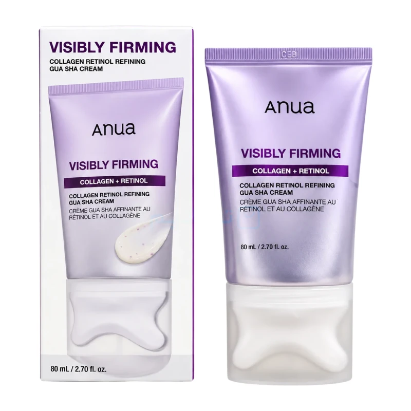 کرم گواشا آنوا Anuna ضد چروک و لیفتینگ حاوی رتینول و کلاژن مدل Visibly Firming Collagen Retinol Refining Gua Sha Cream حجم 80 میل کرم گواشا آنوا Anuna ضد چروک و لیفتینگ حاوی رتینول و کلاژن مدل Visibly Firming Collagen Retinol Refining Gua Sha Cream حجم 80 میل