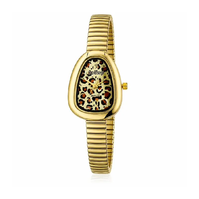 koshi-womens-analog-watch-brindle ساعت زنانه کوشی Koshi مدل Brindle رنگ طلایی - Image 1