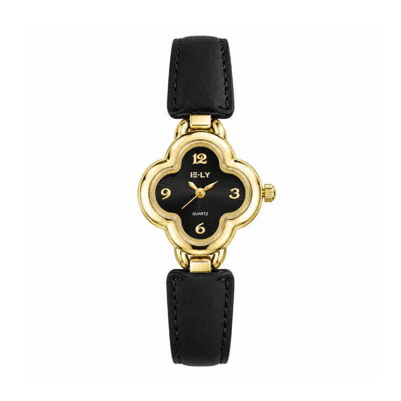 van-cleef-womens-watch-leather-strap ساعت زنانه ونکلیف Van Cleef مدل بند چرم - Image 1