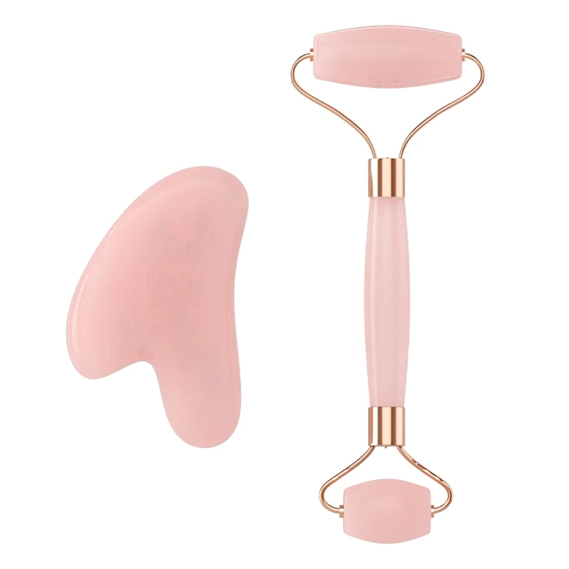 yuki-roller-and-guasha-handheld-massager-jade ماساژور دستی یوکی Yuki مدل جیدرولر و گواشا یوکی سنگ یشم - Image 1